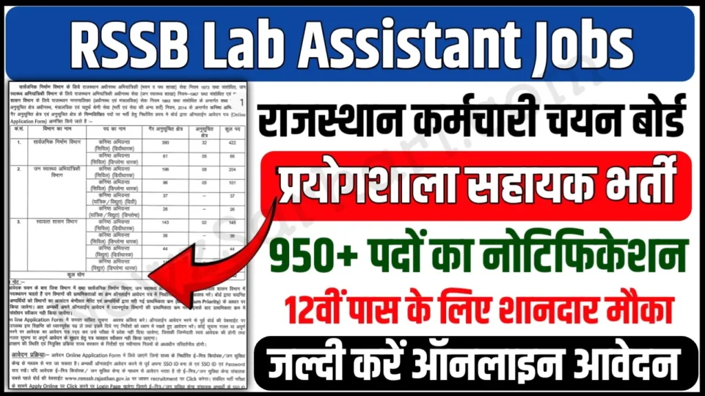 Rajasthan Lab Assistant Bharti 2025